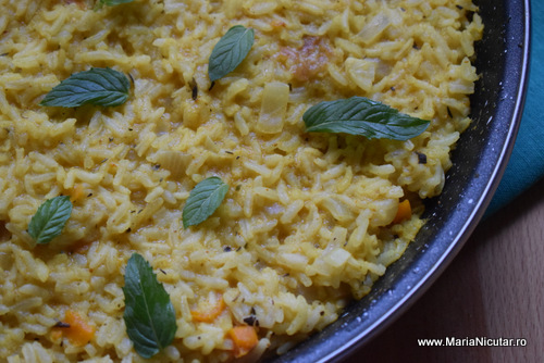 Pilaf cu legume, mancare sanatoasa pentru copii, gata in 45 de minute